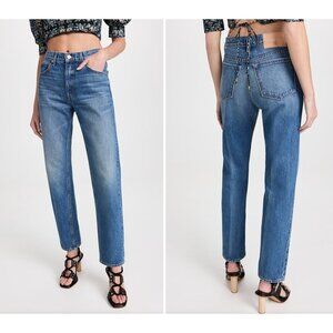 ULLA JOHNSON The Daphne Jean Danube Medium Indigo Wash Size 26